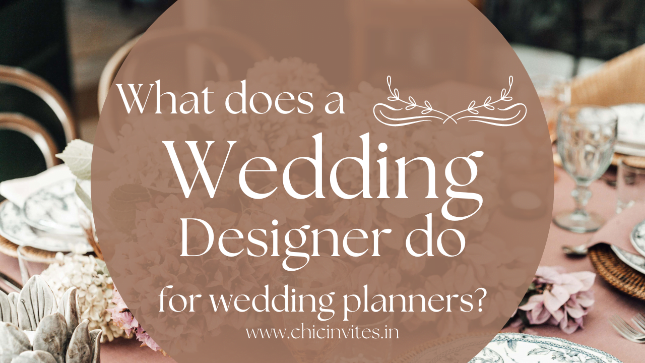 What does a Wedding Designer do?